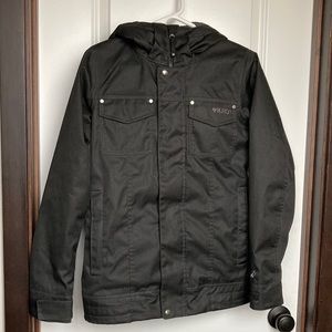 Black XS Burton The White Collection Da Nang Ski/ Snowboarding Jacket EUC